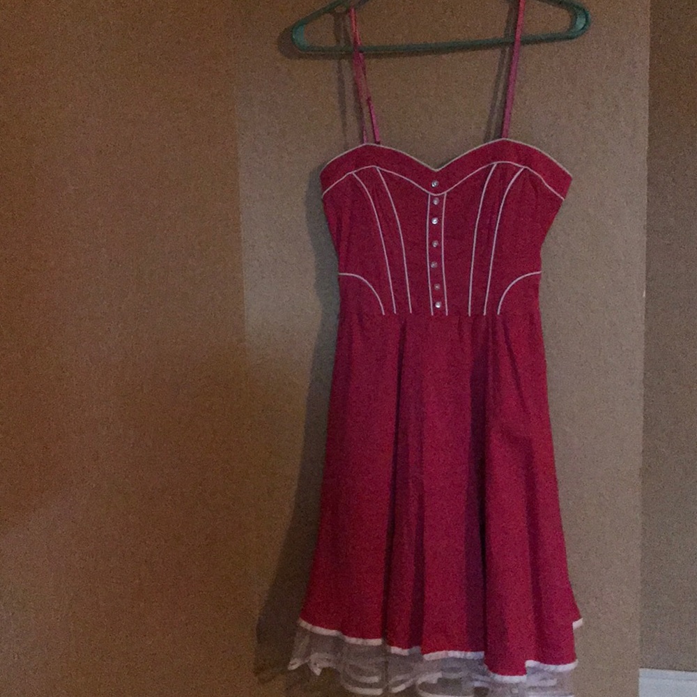 Pink Spaghetti strap dress
